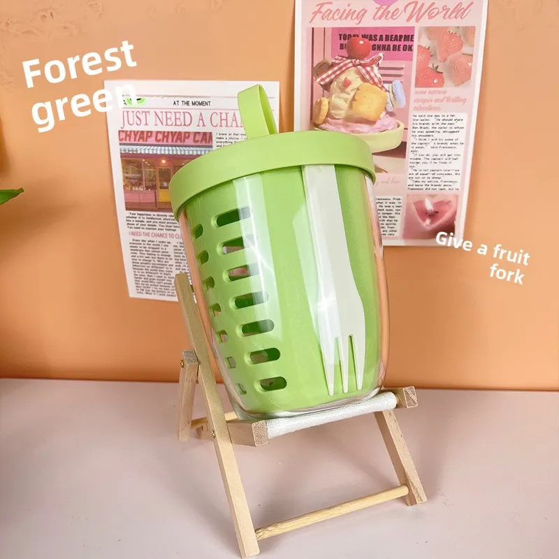 Ins-style fruit cup portable breakfast oat cup