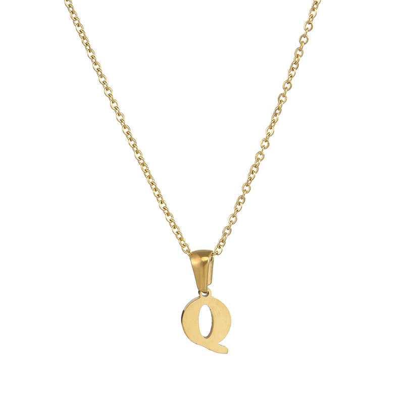 Alphabet Pendant Necklace