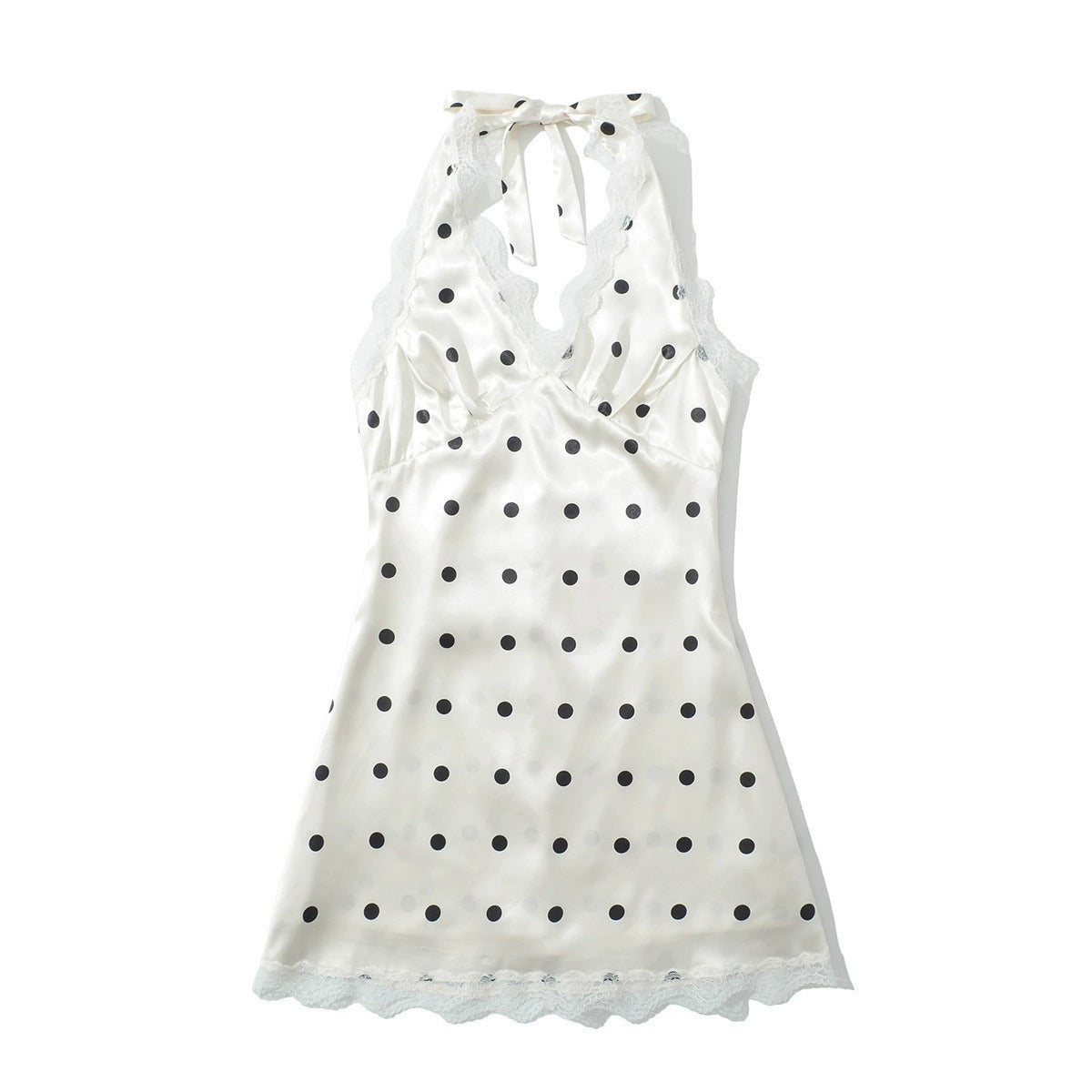 Floral Print Chiffon Backless Dress with Waist Tie