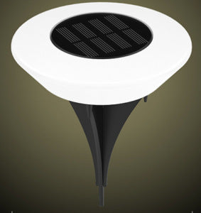 Solar-powered ground lights
