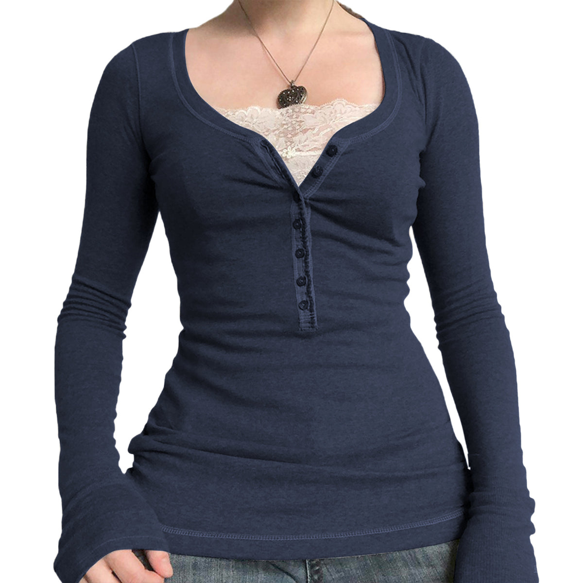 French Style Knitted Lace Top