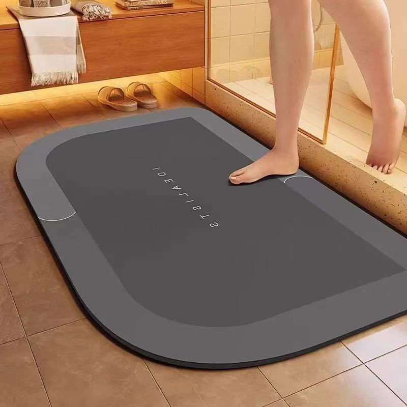Diatomaceous earth floor mat