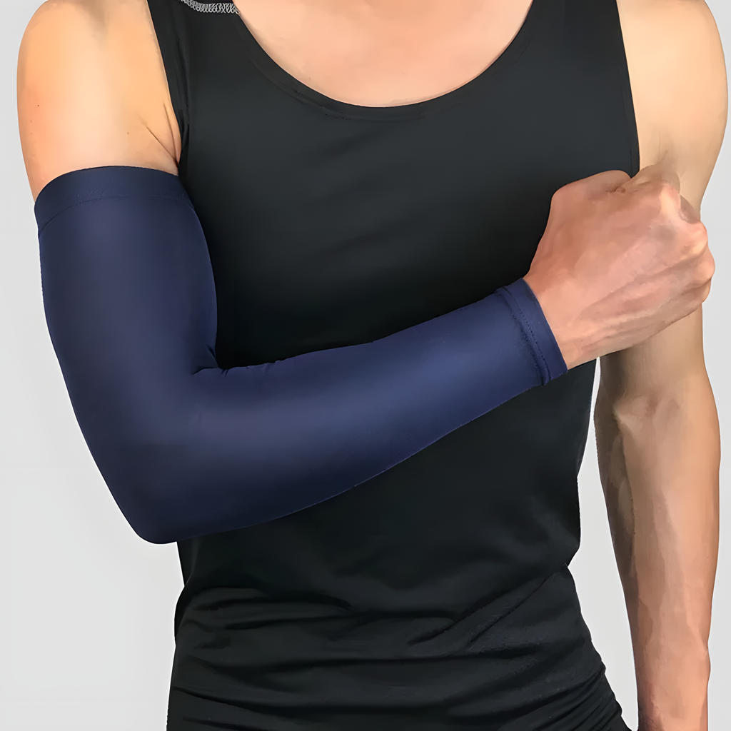 Single Sports Arm Sleeve with Grip Band