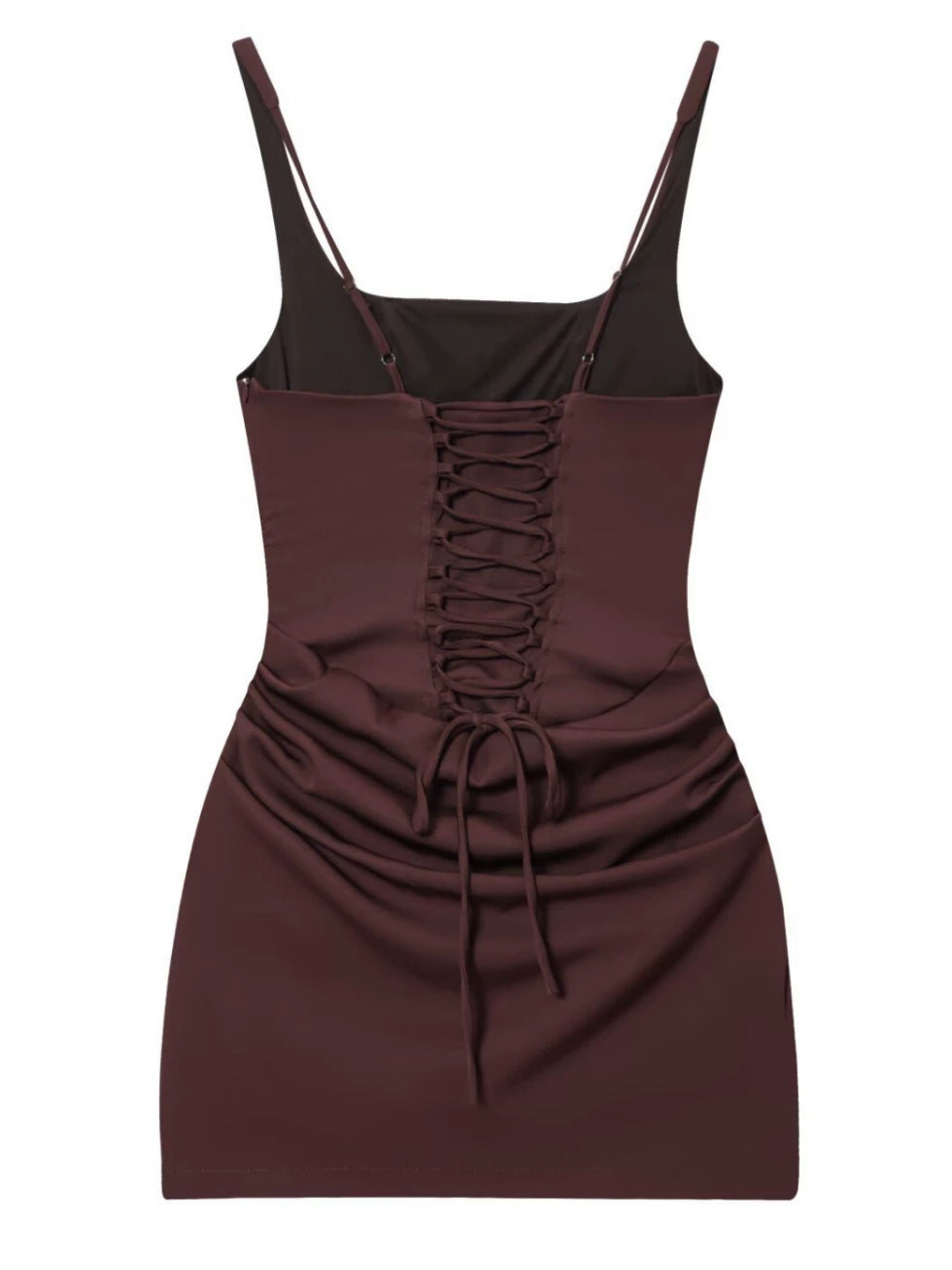 French-Style Sleeveless Bodycon Tie-Waist Dress