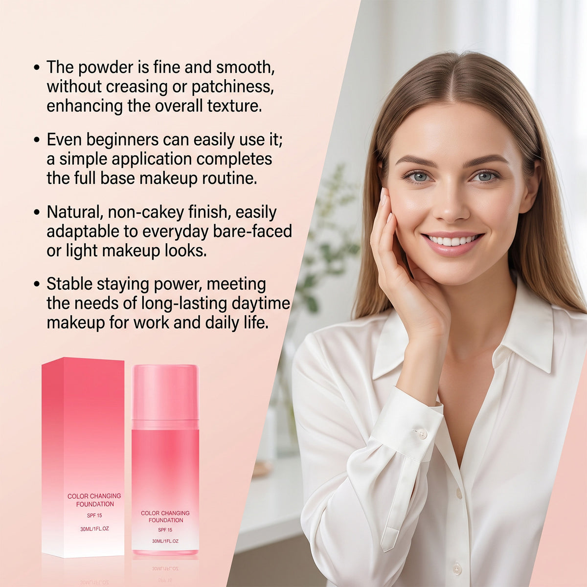 Temperature-Changing Foundation Liquid