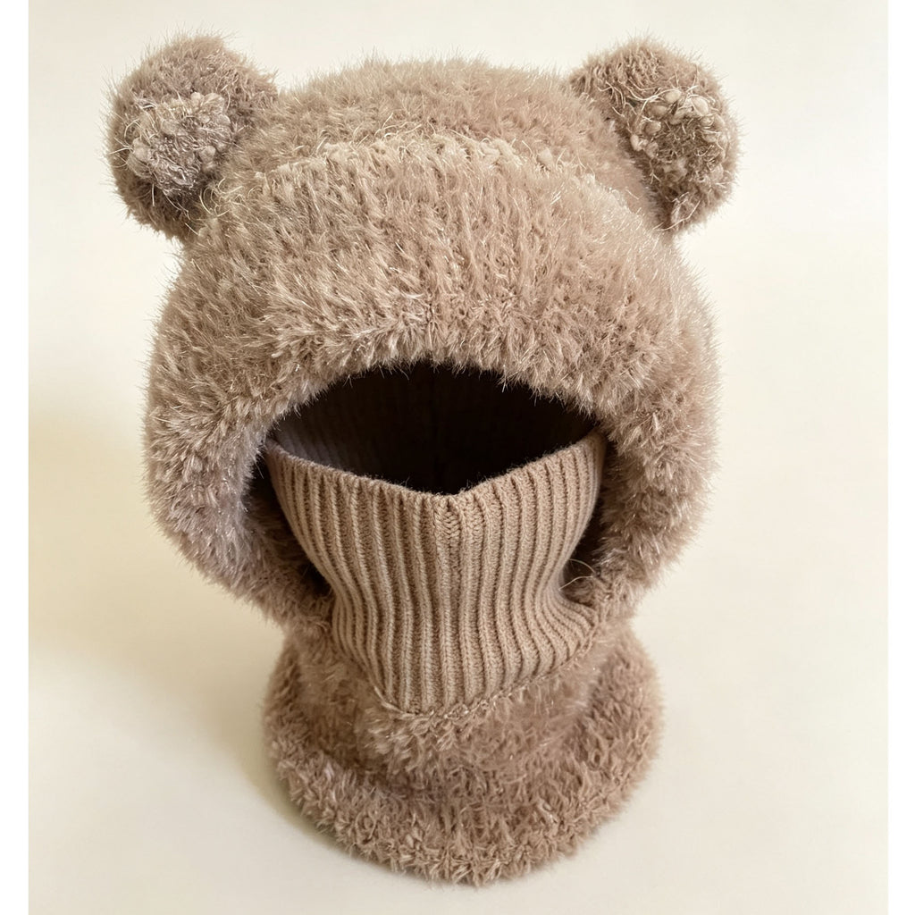 Fluffy Knitted Beanie for Women