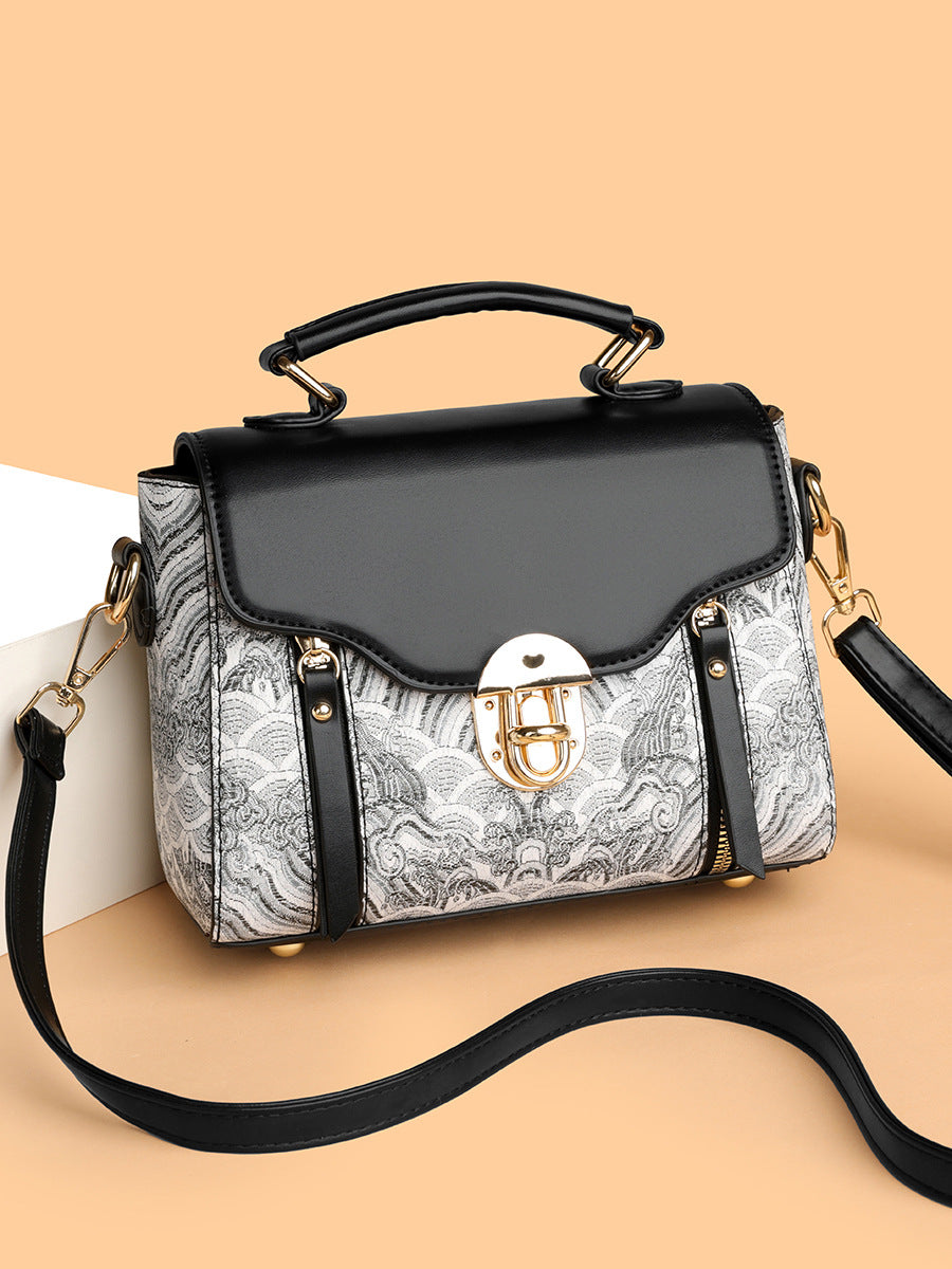 Retro PU Leather Handbag Women Crossbody Bag