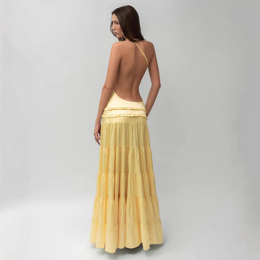 Backless Sleeveless Long Dress