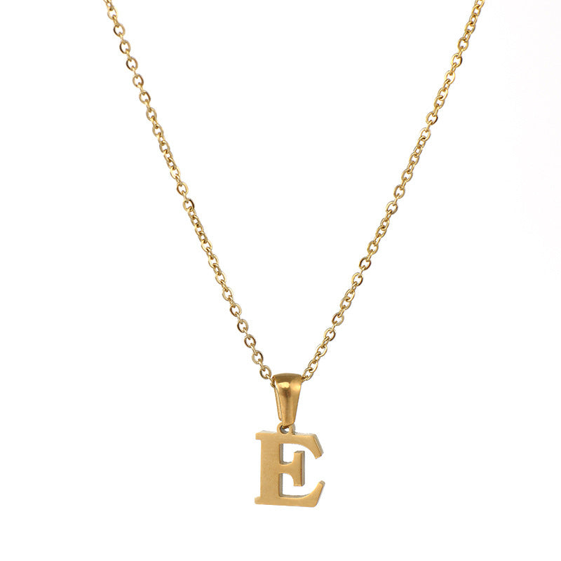 Alphabet Pendant Necklace