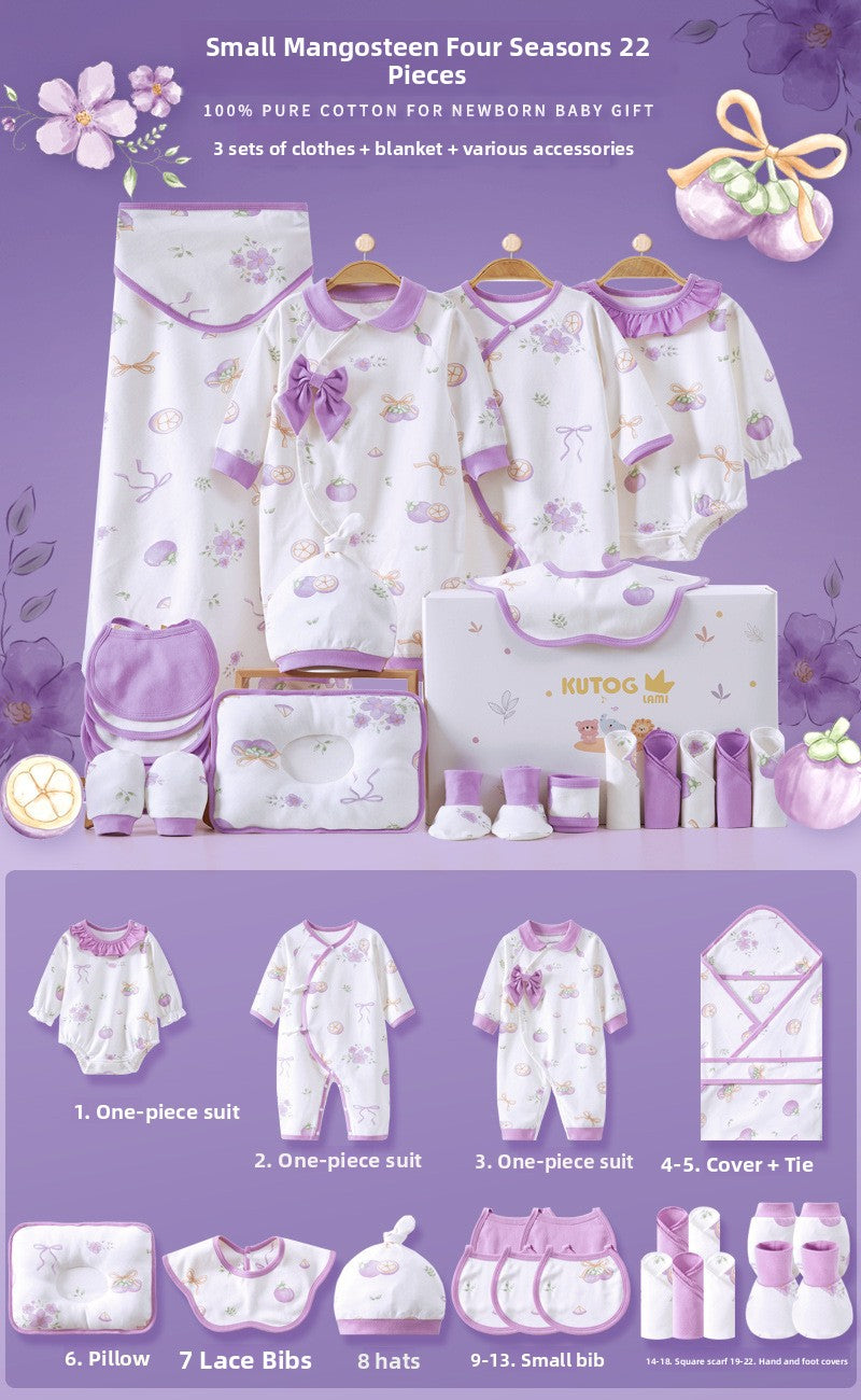 Newborn gift set with baby clothes