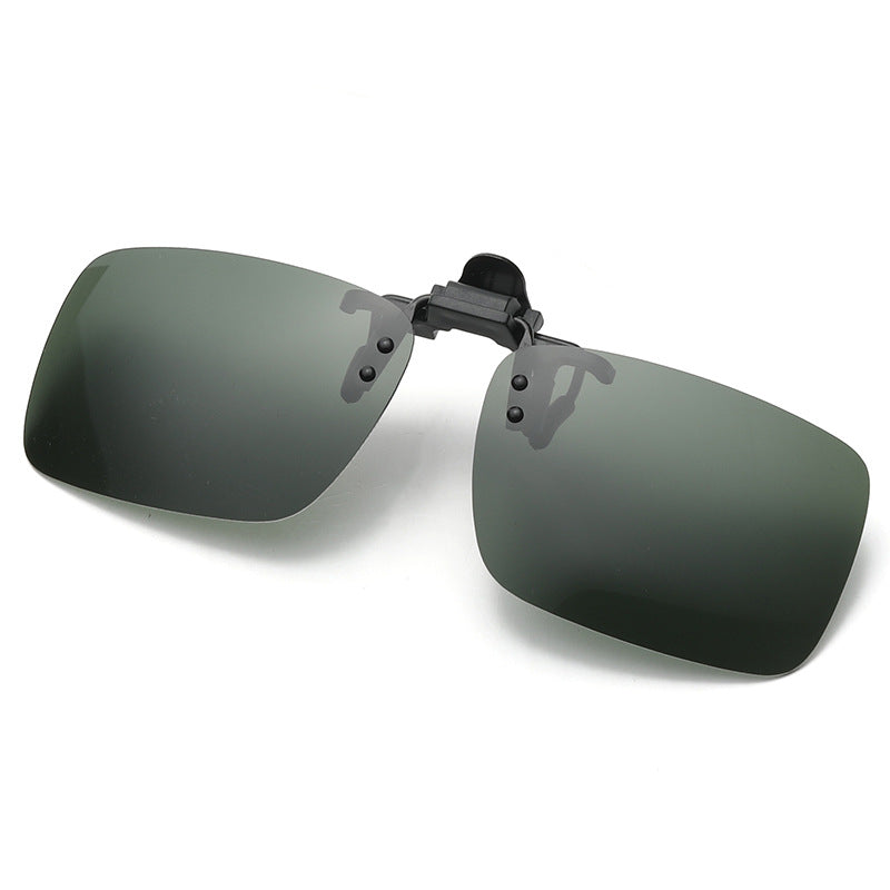 Polarized Clip-On Sunglasses Metal Frame