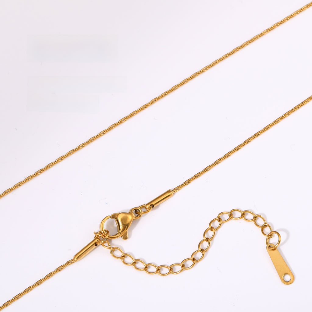 Versatile Braided Chain and Blade Necklace