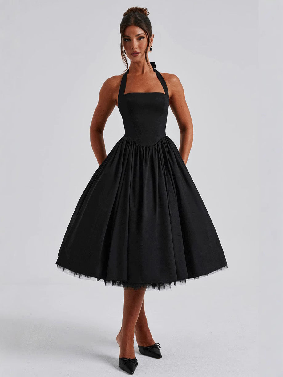 Elegant Fluffy Mesh Dress
