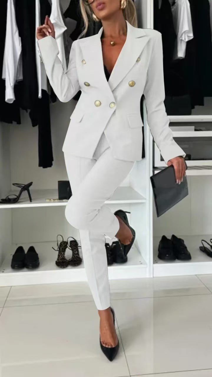 Women?s Slim Fit Solid Color Single Button Blazer Long Sleeve Casual Suit Jacket