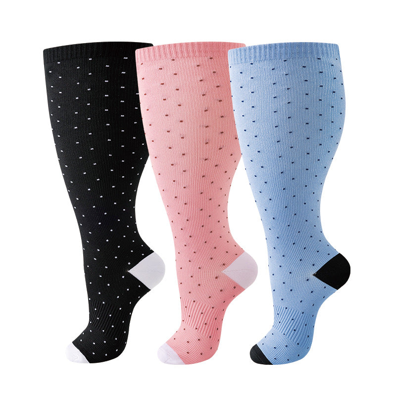 Thickened and oversized compression stockings