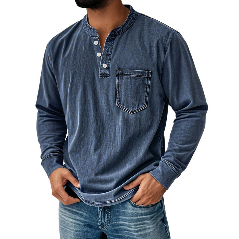 Mens Half Zip Long Sleeve Sweatshirt