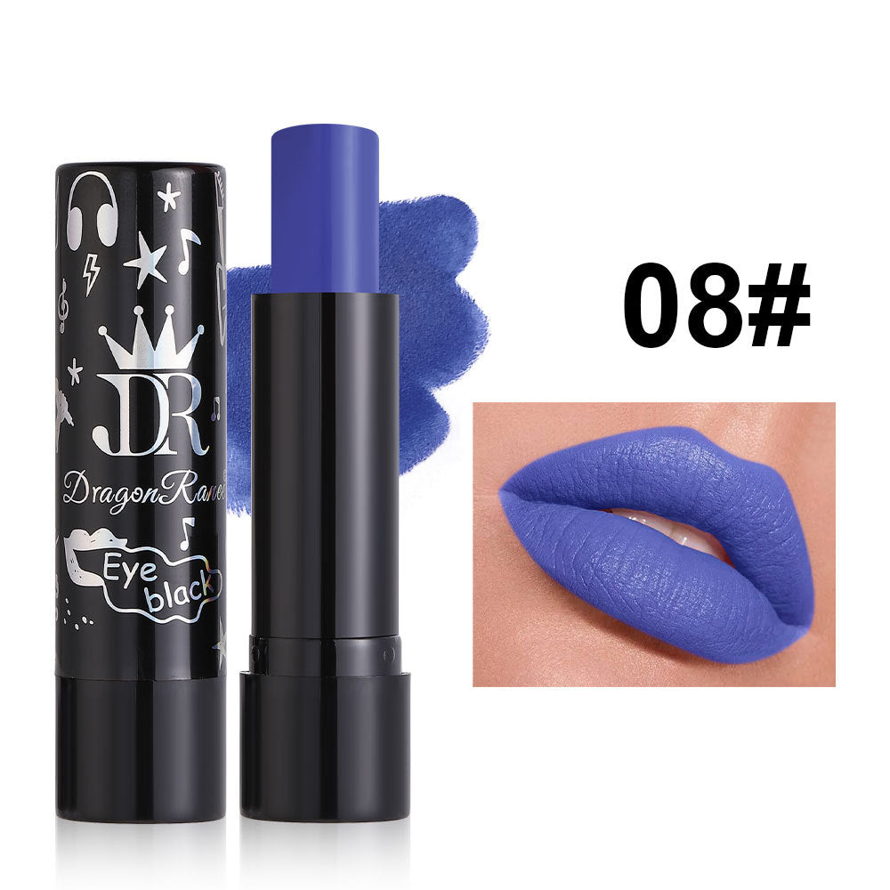 Dark purple green black lipstick face painting