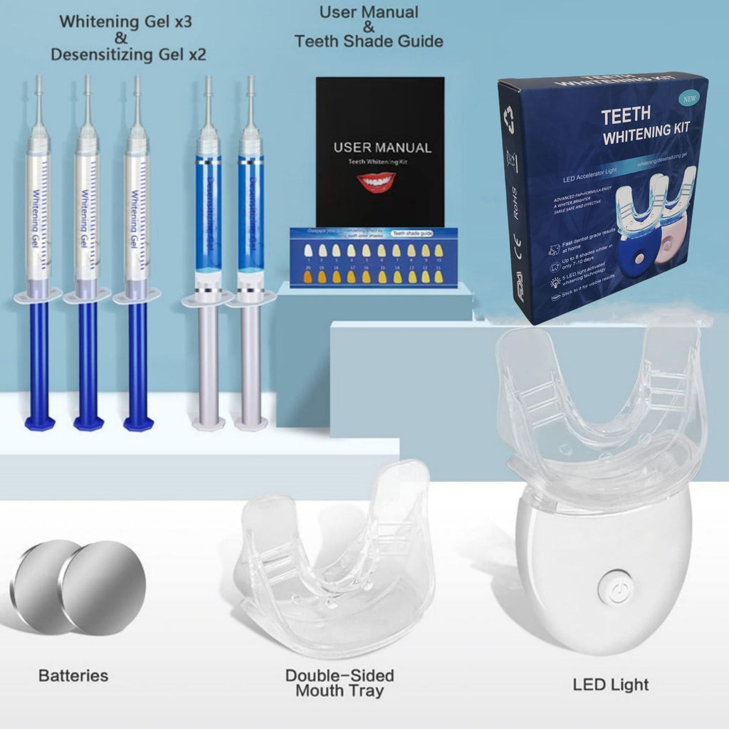Teeth Whitening Kit with Blue Light