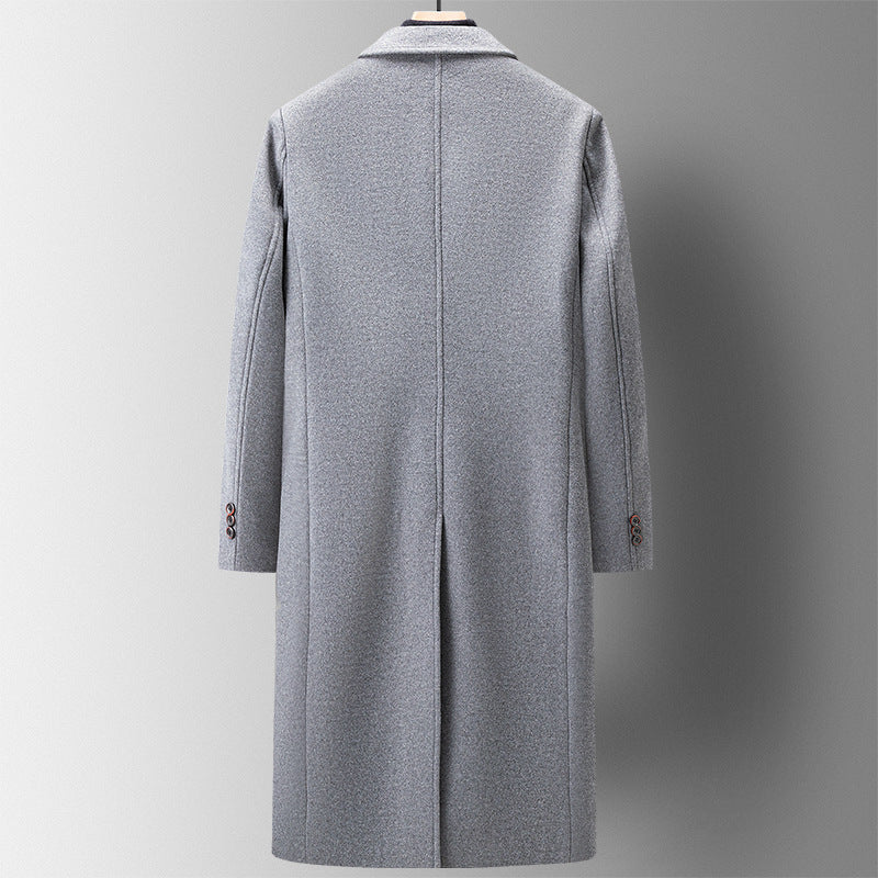 Men's double-breasted wool coat - thick and long? jacket