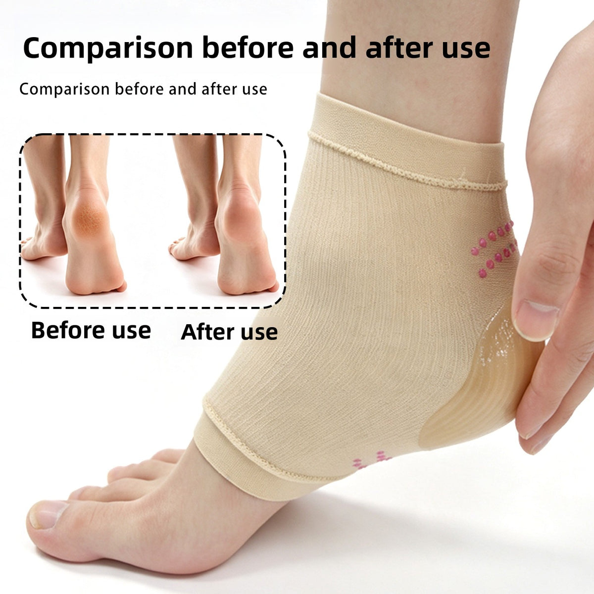 Heel protection socks