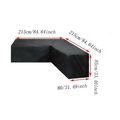 Outdoor V-Shaped Corner Sofa Cover