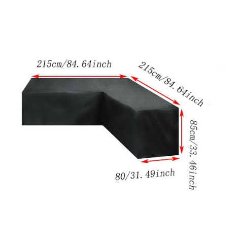 Outdoor V-Shaped Corner Sofa Cover