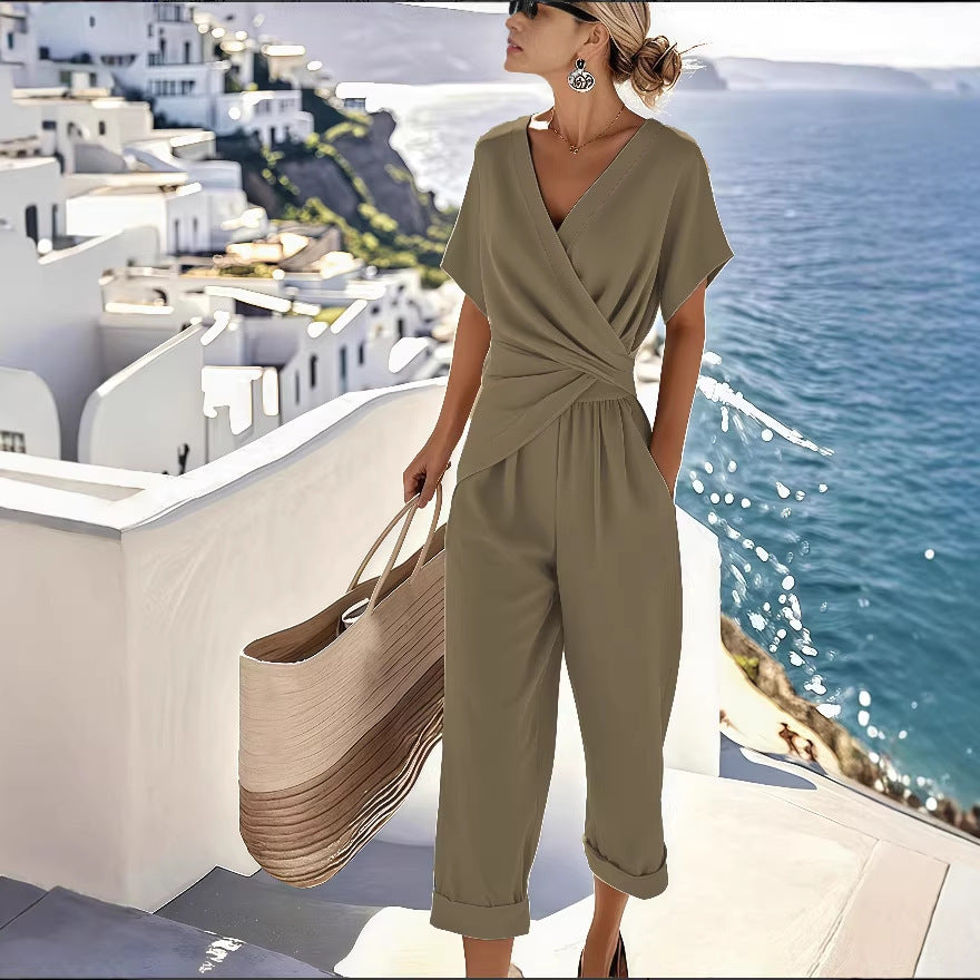 Women's Short Sleeve Casual Set