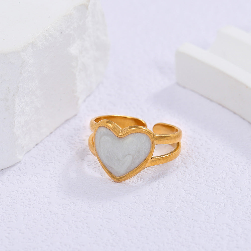 Adjustable Gold Plated Stainless Steel Ring