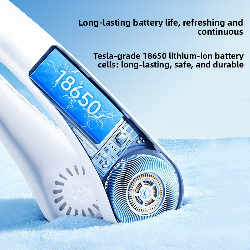 Bladeless Neck Fan USB Rechargeable Silent Long-Lasting