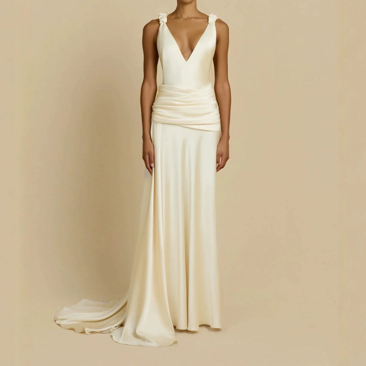 Satin Mermaid Evening Dress