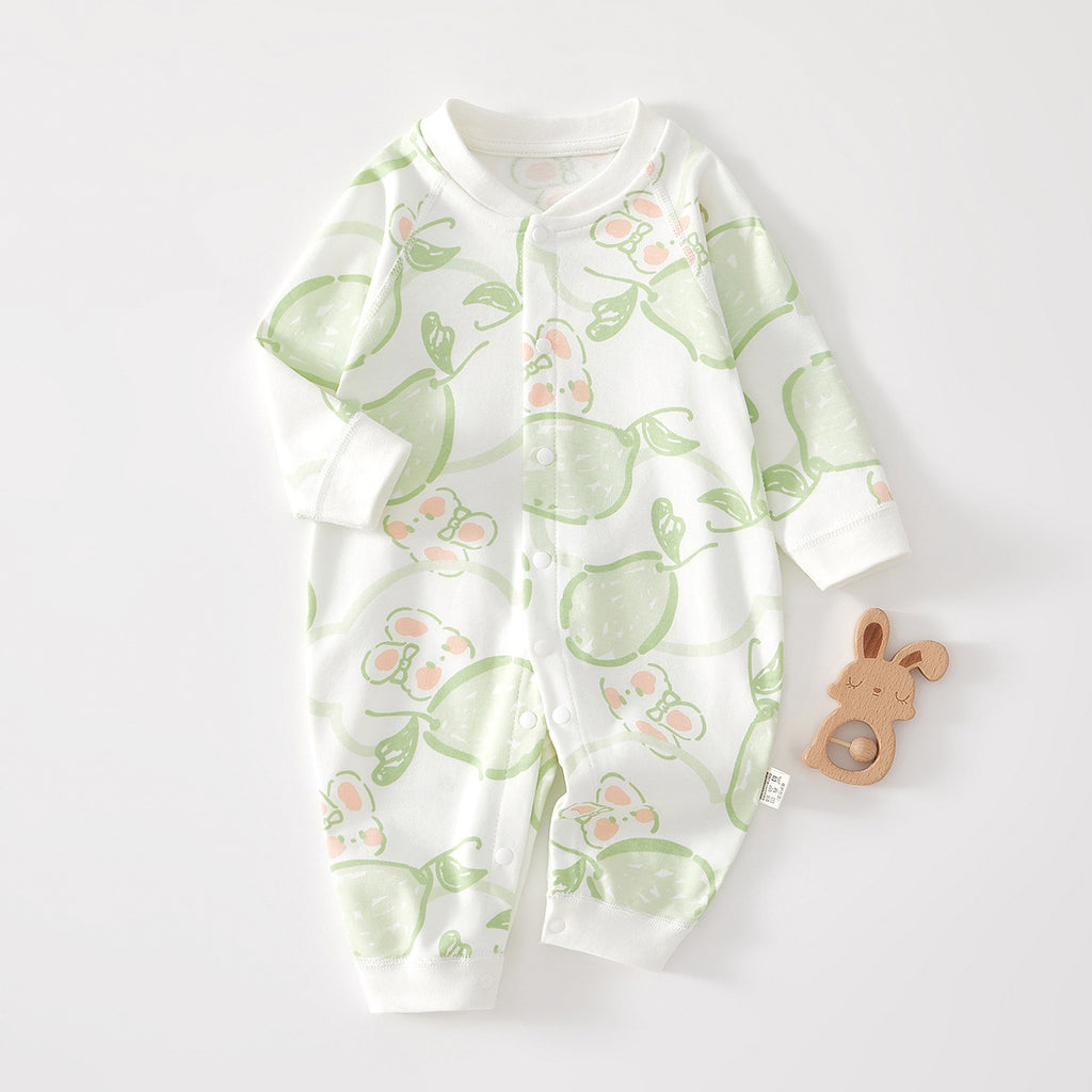 Pure Cotton Boneless Long Sleeve Newborn Baby Jumpsuit