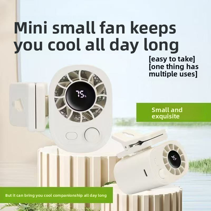 Waist-mounted portable fan