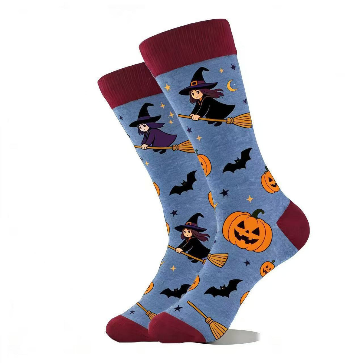 Halloween Themed Mid-Calf Cotton Socks