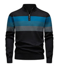 Slim-Fit Collar Zipper Sweater Pullover Sweater