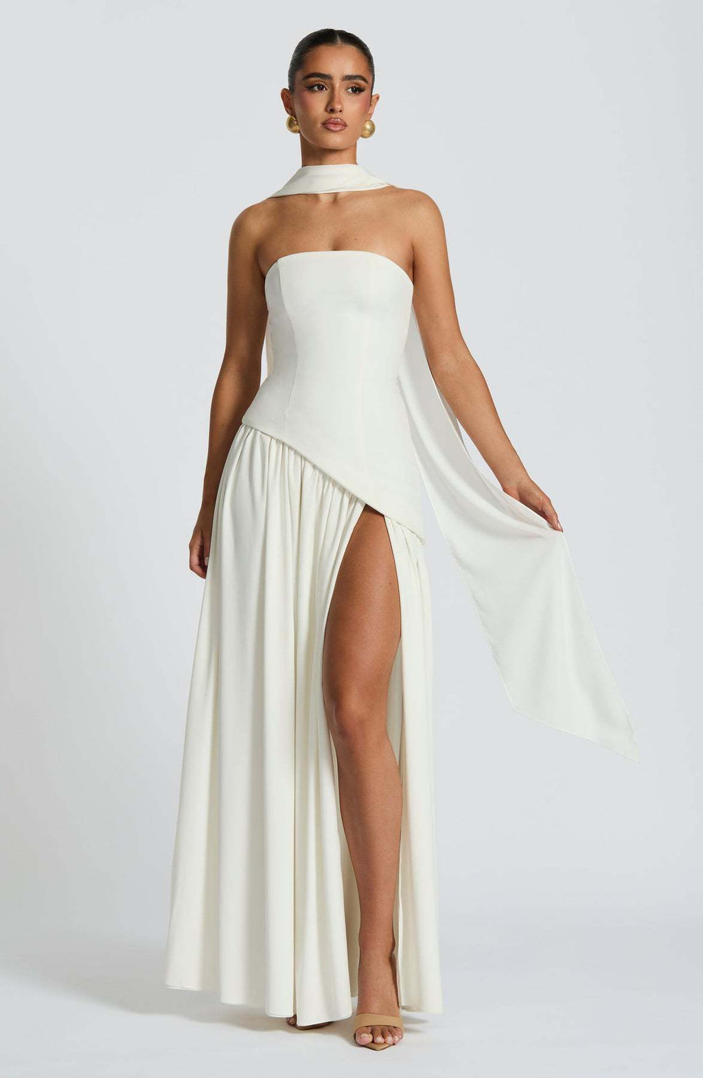 Women's High-Slit Bodycon Long Dress
