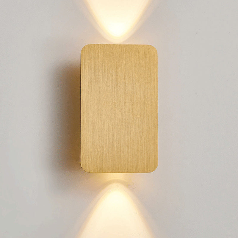 Nordic Brushed Aluminum LED Wall Lamp Up Down Light for Bedroom Living Room