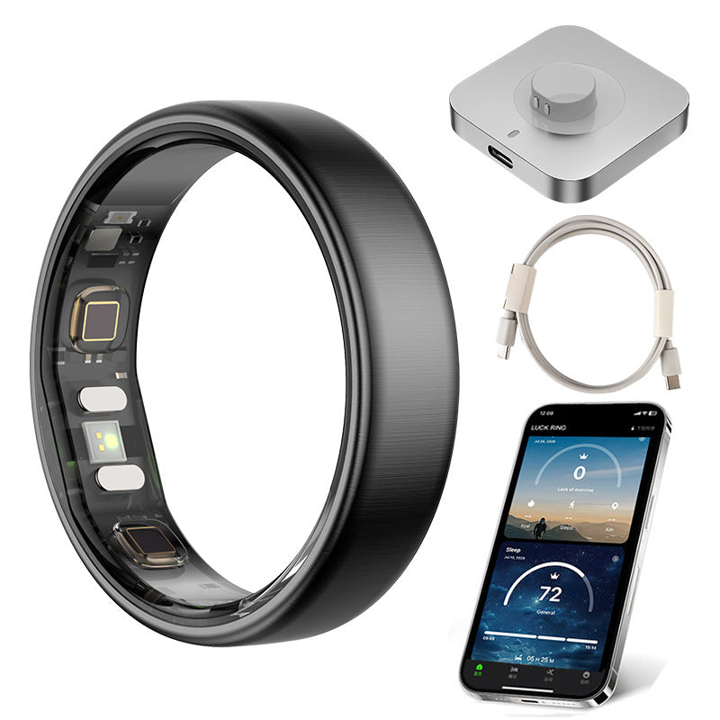 R21 Smart Ring with Heart Rate Blood Oxygen Sleep Tracking AI Health Monitor Waterproof Fitness Tracker