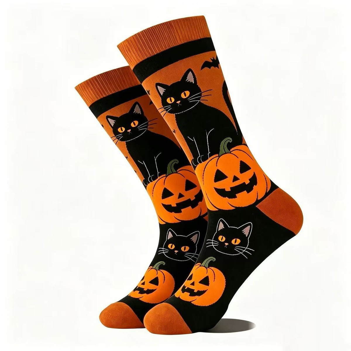 Halloween Themed Mid-Calf Cotton Socks