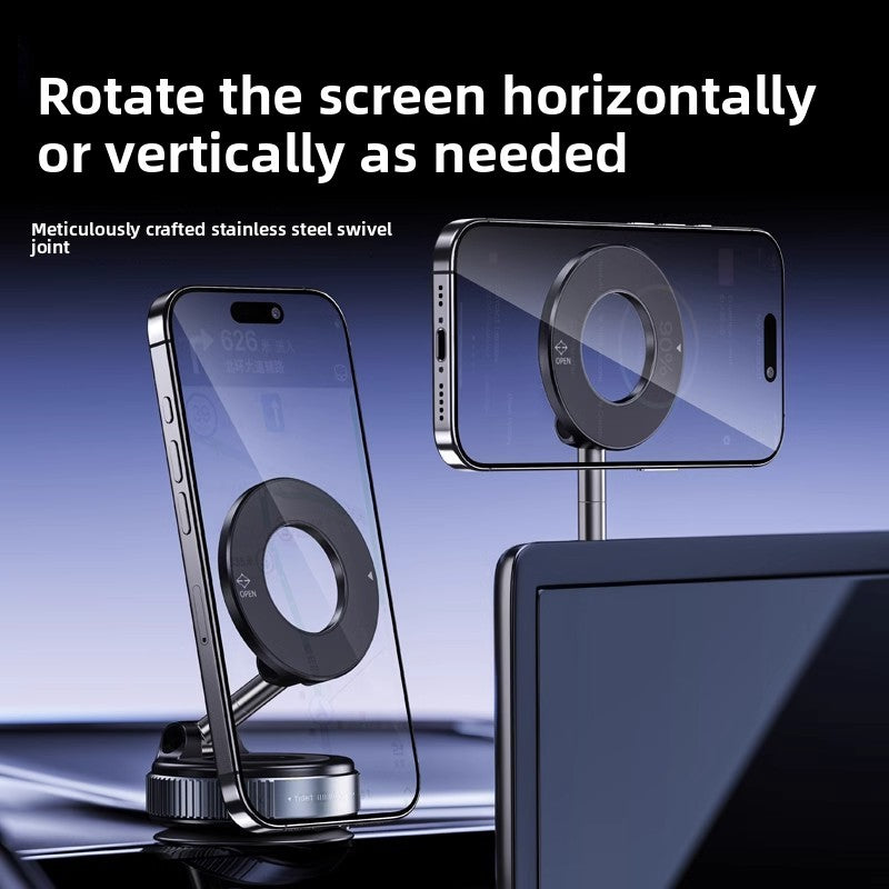 Magnetic rotatable phone holder
