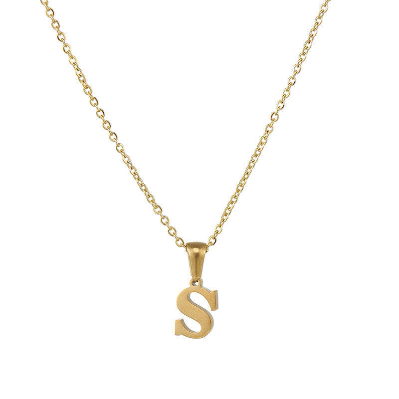 Alphabet Pendant Necklace