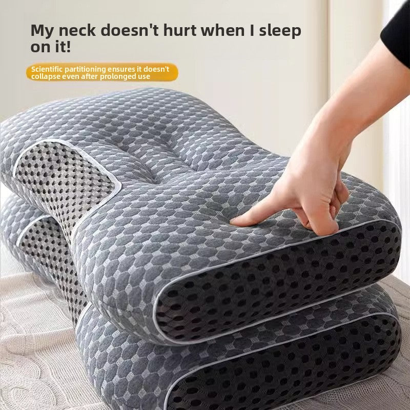 Knitted Massage Pillow Washable Home Use Neck Pillow