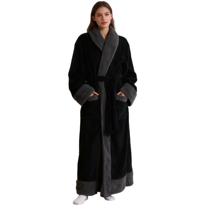 Flannel bathrobe