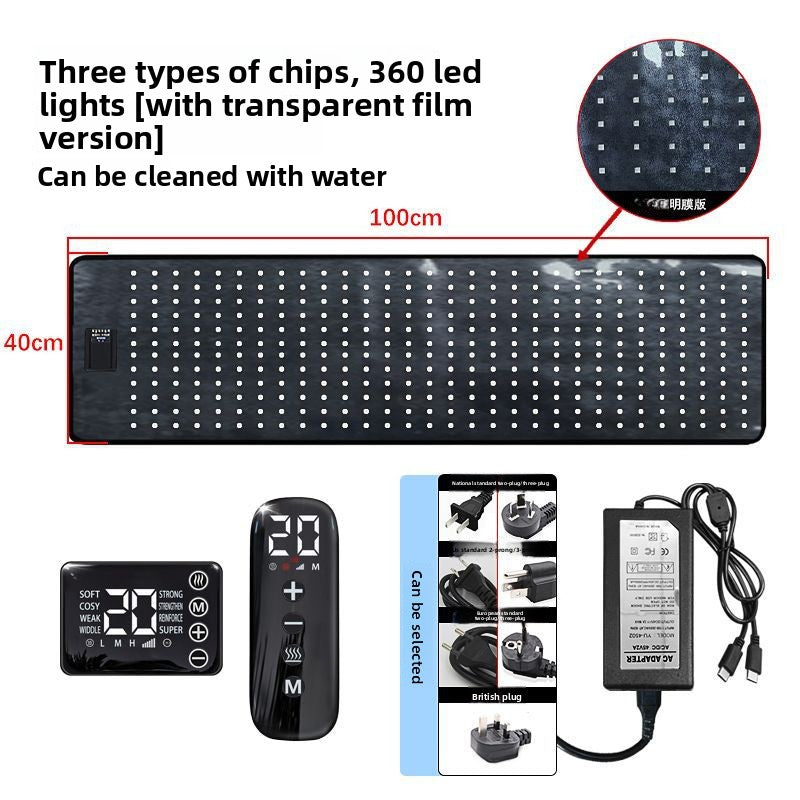 Phototherapy Heating Mat with Red Light and Vibration Massage
