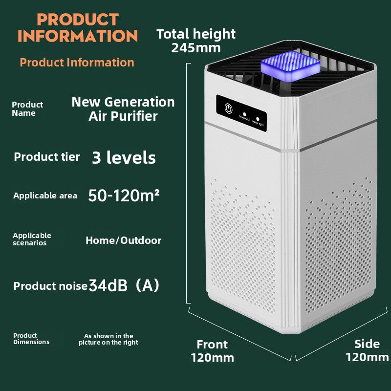 Desktop Air Purifier with Negative Ion Technology