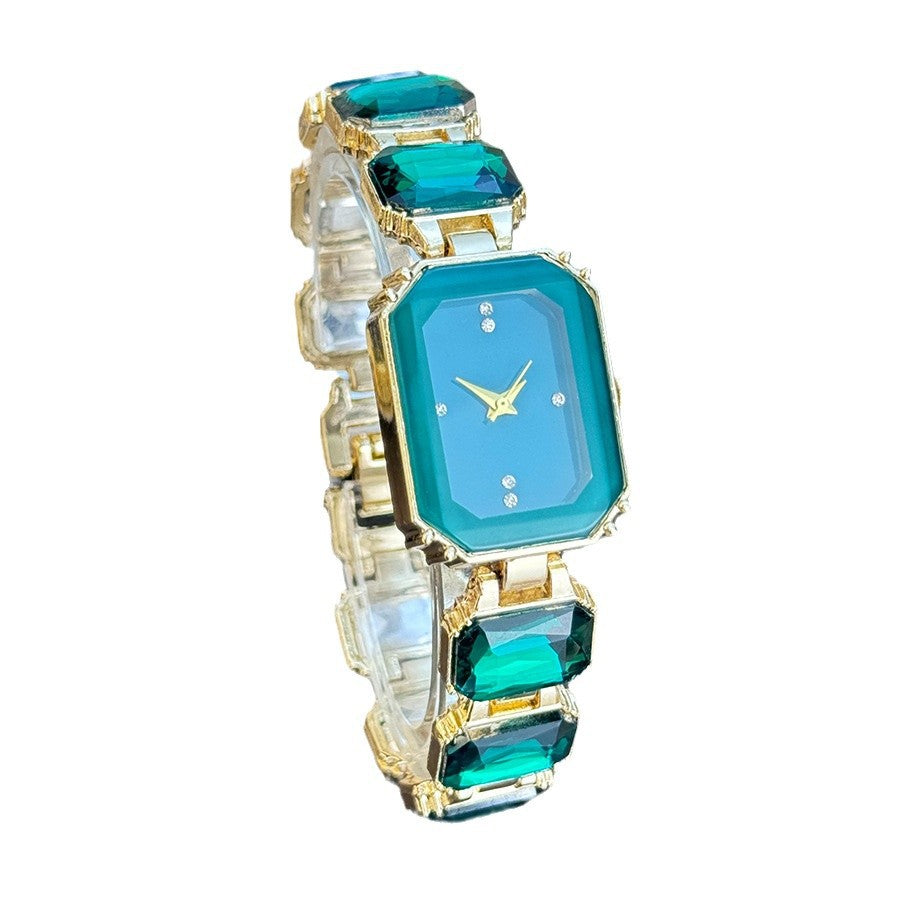 Gemstone Square Ladies Quartz Watch