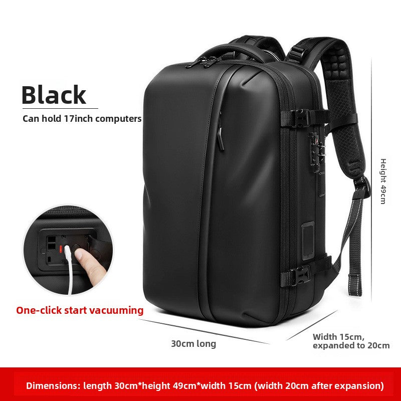 Vacuum Compression Expandable Laptop Backpack