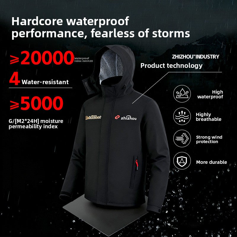 Special raincoat for delivery riders, rainproof and detachable design