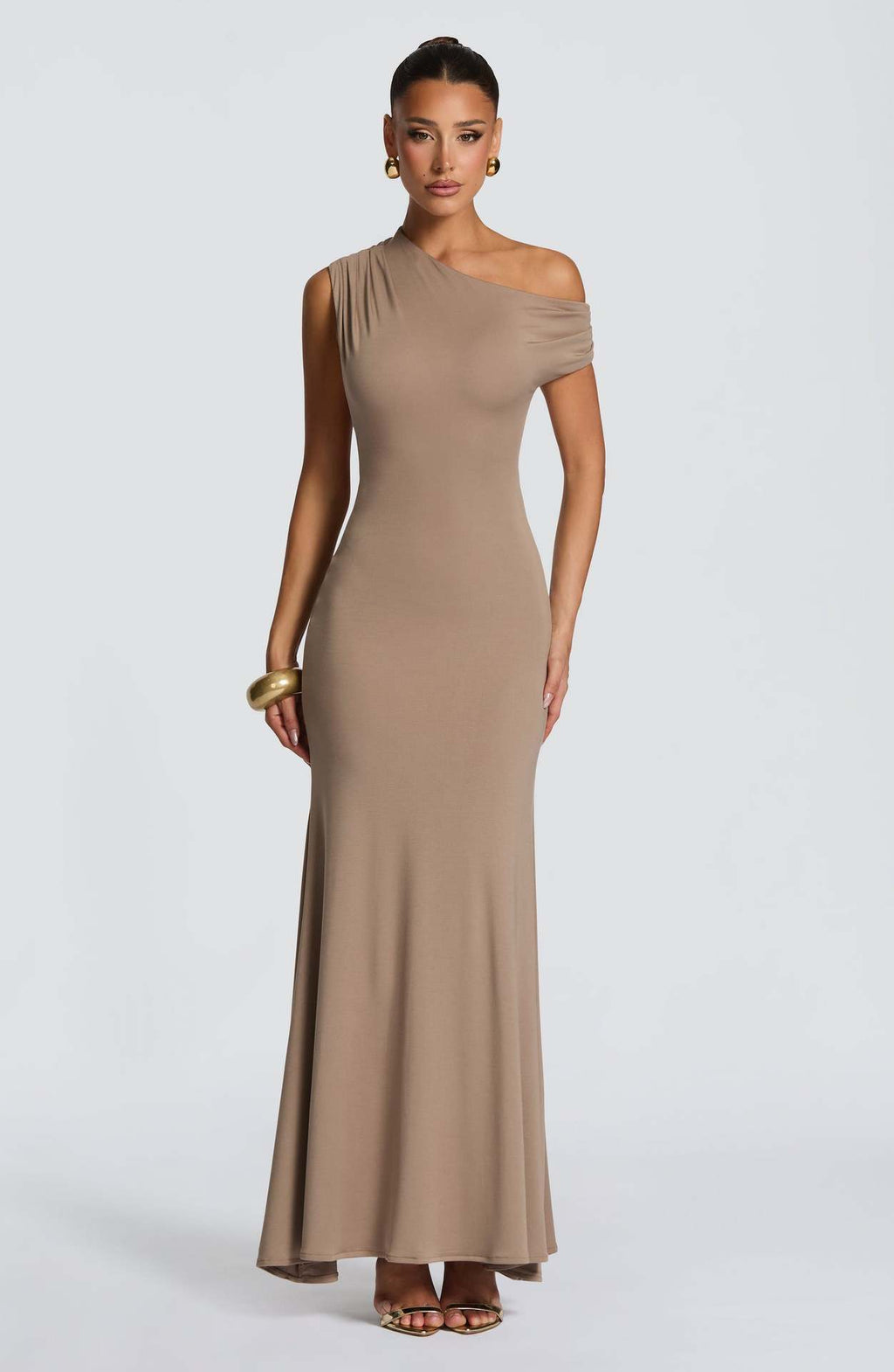 Off-shoulder elegant evening dress