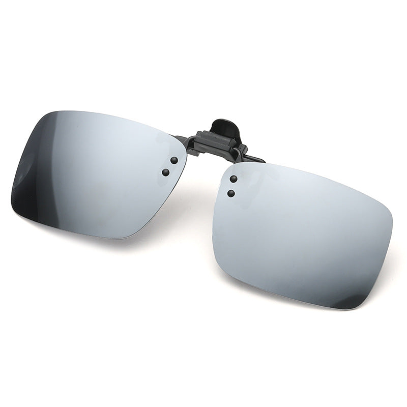 Polarized Clip-On Sunglasses Metal Frame