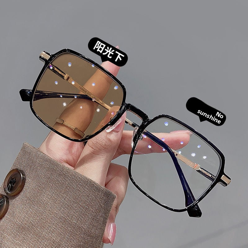 Photosensitive Color Changing Blue Light Glasses